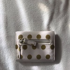 Pink & Gold Polka-Dot Wallet